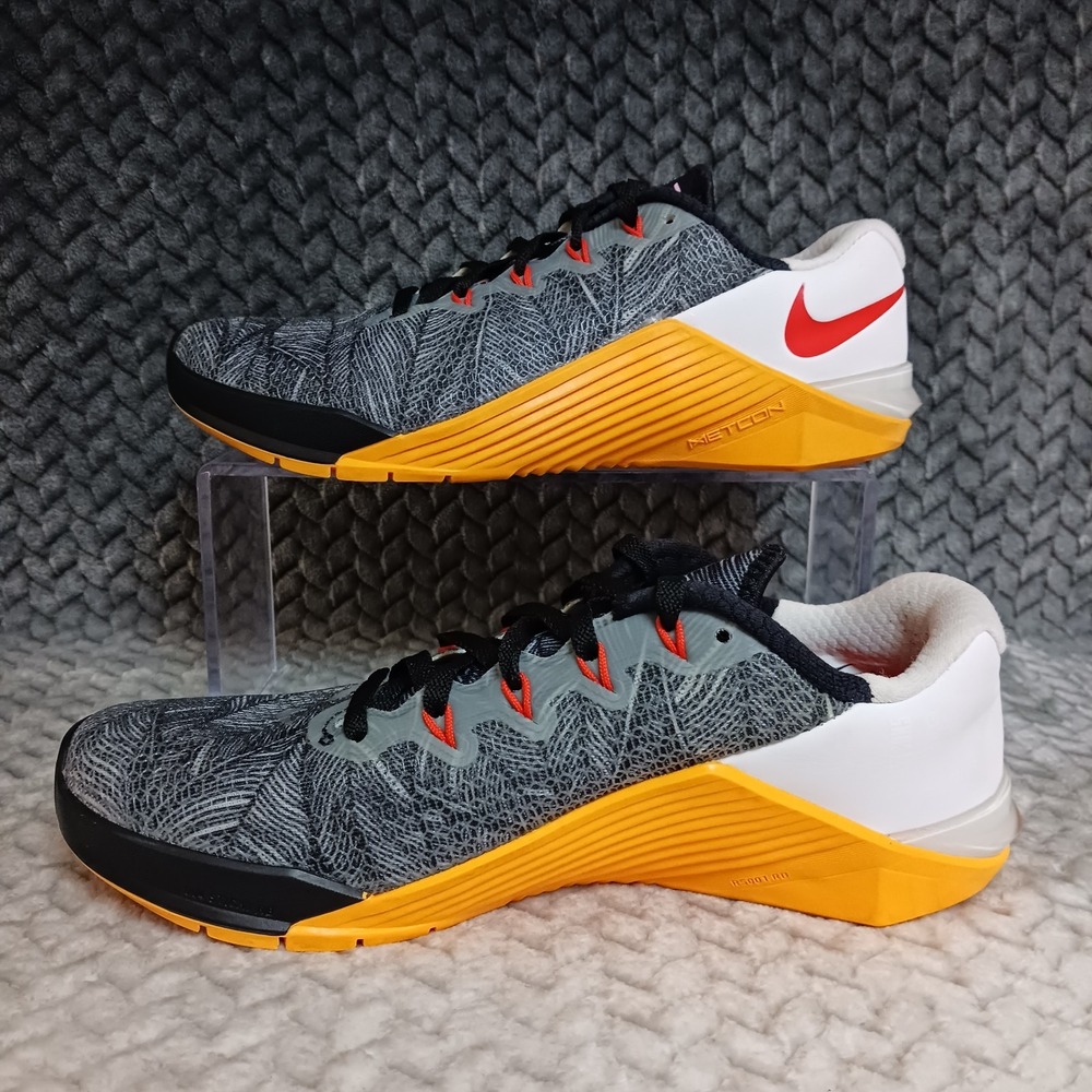 Nike Metcon 5 Black Laser Orange Women's Training Fitness Sneakers Shoes Sz 6.5 - Picture 2 of 14